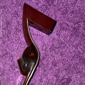 SHEIN Burgundy Block Heel